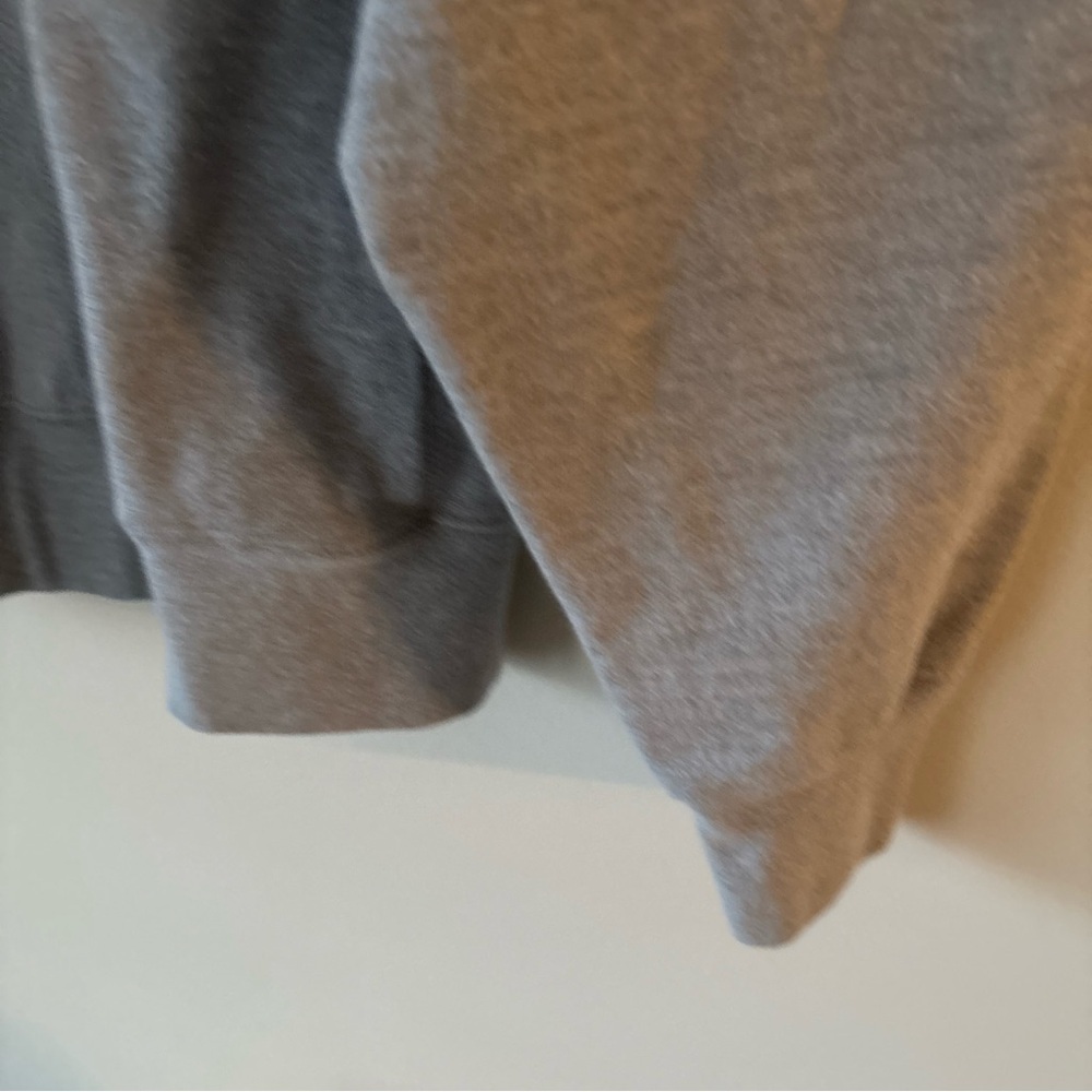 Champion Gray Crewneck Sweater with Orange Logo - Picture 8 of 9